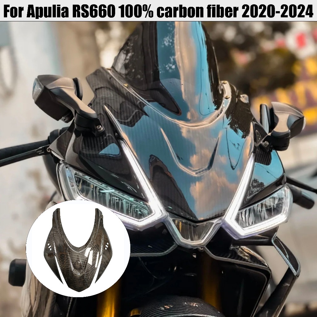 Thích hợp cho Aprilia Aprilia RS660 RS660 21-24 100% Sợi Carbon Xe Máy Fairing Kit Vỏ Bảo Vệ Đầu Bao