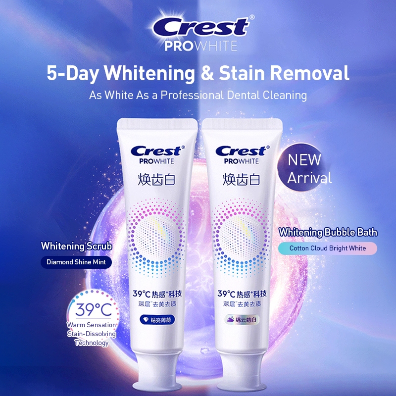 Kem Đánh Răng Crest Crest Crest Làm Trắng Răng Kem Đánh Răng Làm Sạch Nhiệt Trà Cà Phê Vết Bẩn Răng 