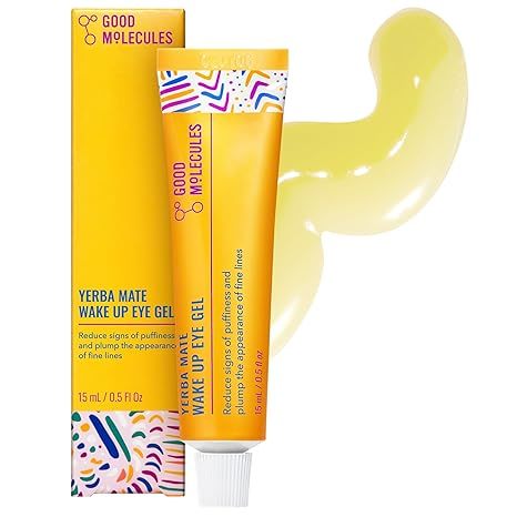 Good Molecules Yerba Mate Wake Up Eye Gel, Caffeine Under Eye Cream, 15 ml