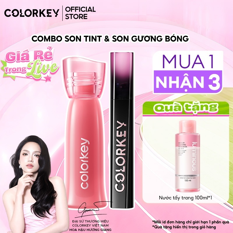 [LIVE] Combo Son Watery Tint Lì & Son Bóng Gương Lâu Trôi 2.5g