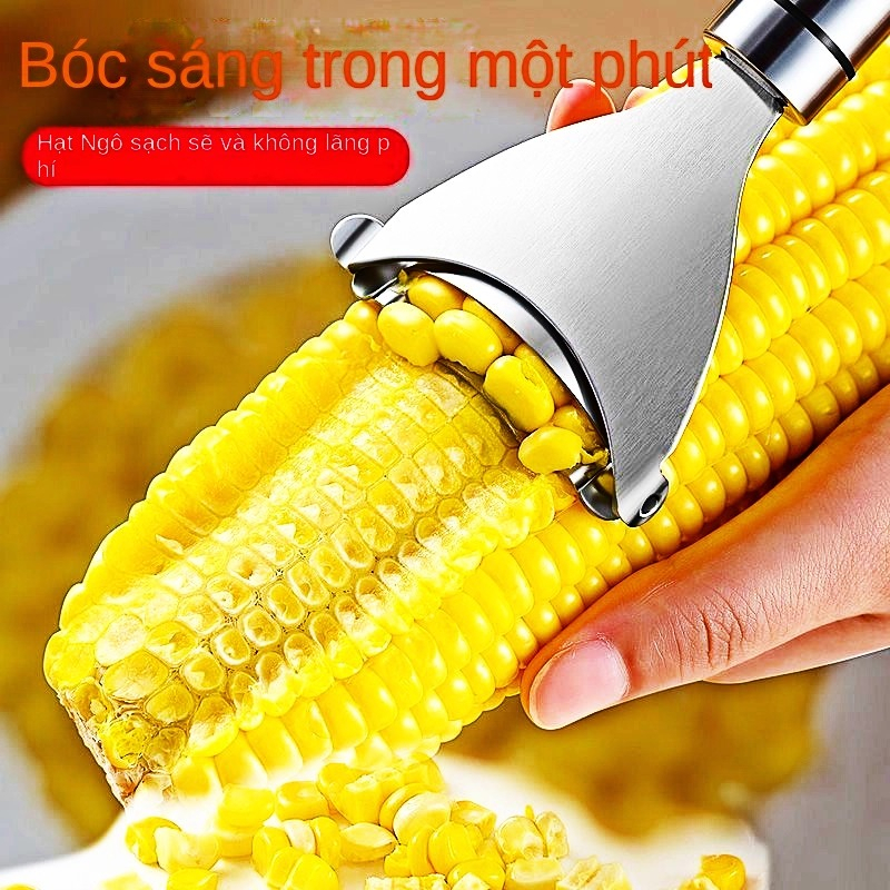Nhà Bếp Ngô Lột Dụng Cụ Tiện Dụng Dày Thép Không Gỉ Ngô Planer Hộ Gia Đình Ngô Lột Hướng Dẫn Sử Dụng Cắt Ngô Thresher