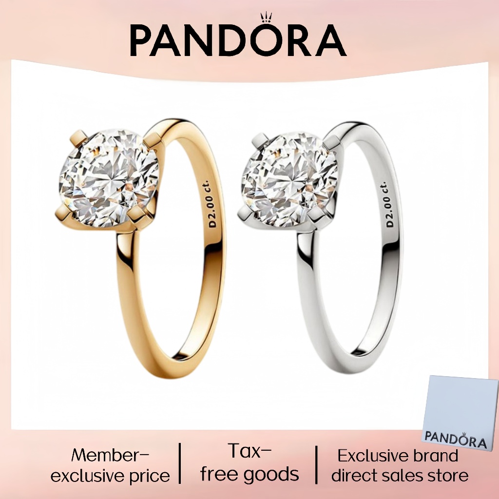 Thời trang mới nhất bán chạy Bạc nguyên chất Pandor Trang sức đẹp 100% PANDORA Nhẫn bạc S925 chính h