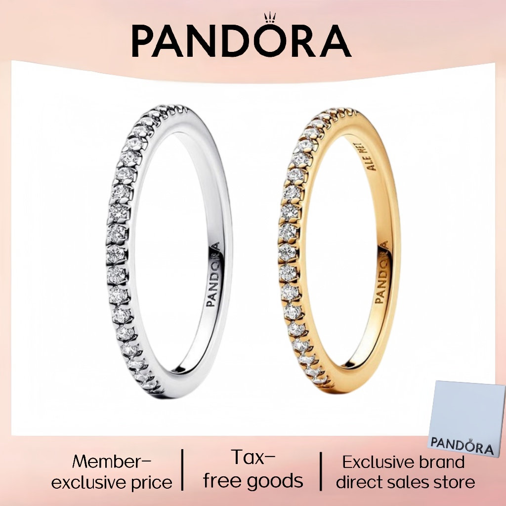 Thời Trang Mới Nhất Bán Chạy Bạc Nguyên Chất Pandor Trang Sức Đẹp 100% PANDORA Nhẫn Bạc S925 Chính H