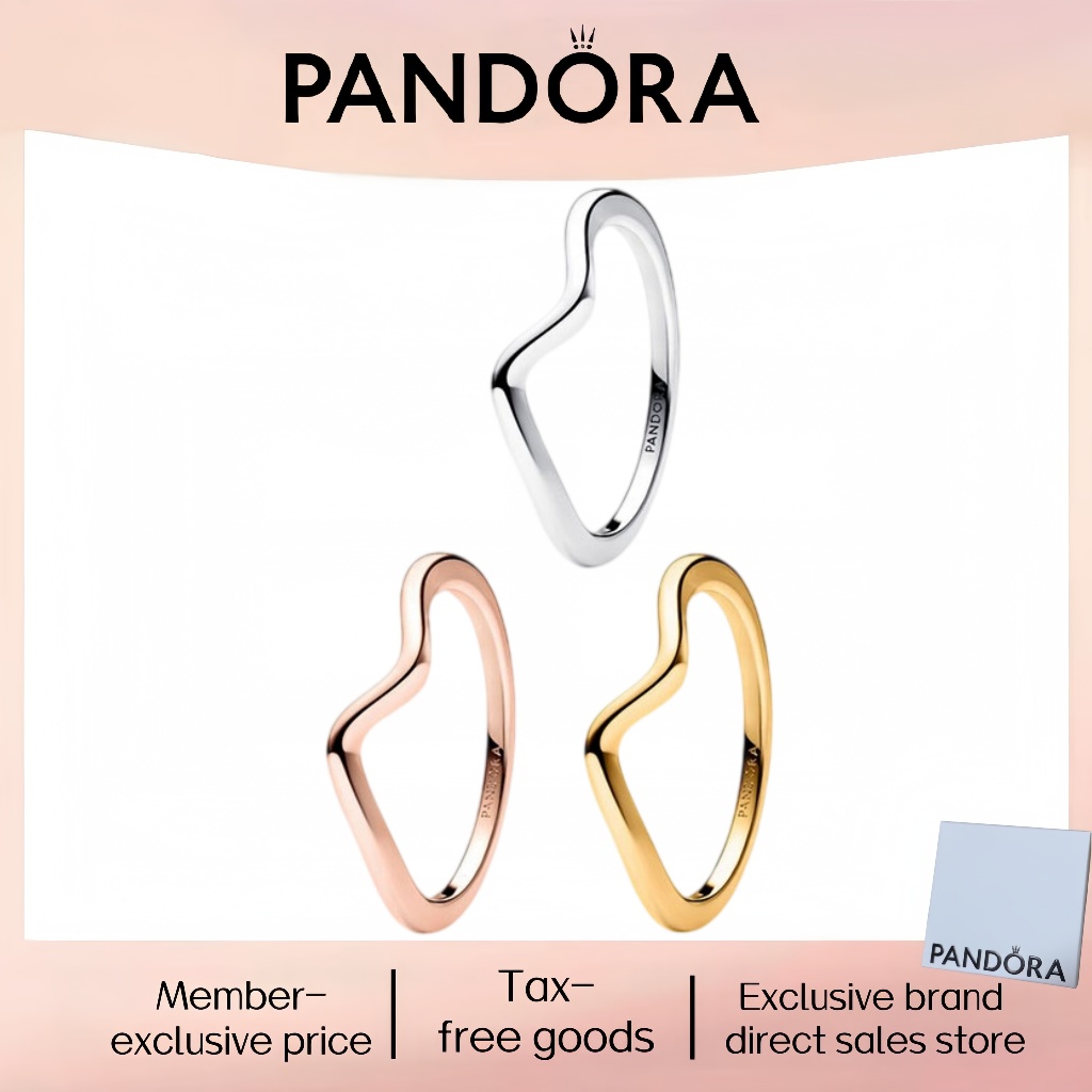 Thời Trang Mới Nhất Bán Chạy Bạc Nguyên Chất Pandor Trang Sức Đẹp 100% PANDORA Nhẫn Bạc S925 Chính H