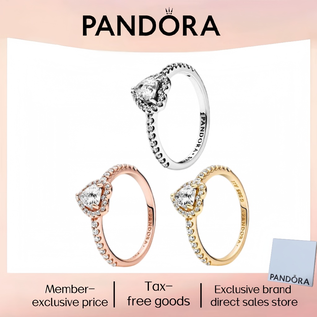 Thời trang mới nhất bán chạy Bạc nguyên chất Pandor Trang sức đẹp 100% PANDORA Nhẫn bạc S925 chính h