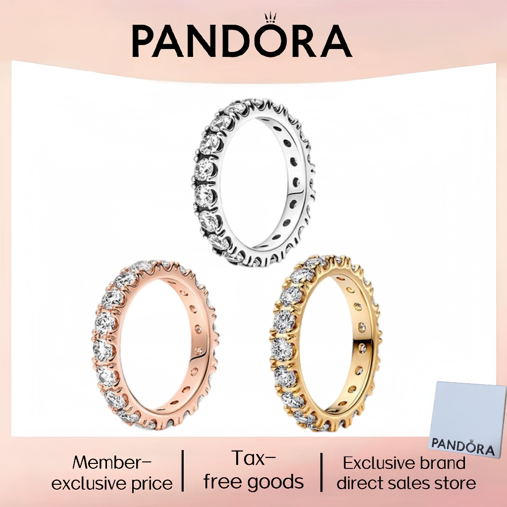 Thời trang mới nhất bán chạy Bạc nguyên chất Pandor Trang sức đẹp 100% PANDORA Nhẫn bạc S925 chính h