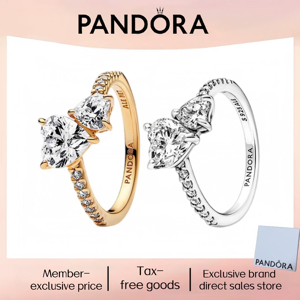 Thời trang mới nhất bán chạy bạc nguyên chất Pandor trang sức đẹp 100% PANDORA chính hãng S925 Nhẫn 