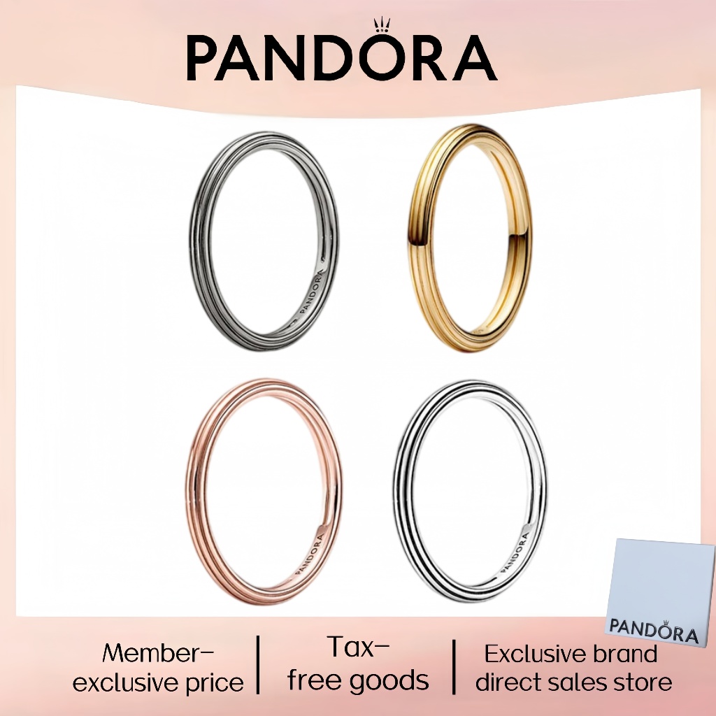 Thời Trang Mới Nhất Bán Chạy Bạc Nguyên Chất Pandor Trang Sức Đẹp 100% PANDORA Nhẫn Bạc S925 Chính H