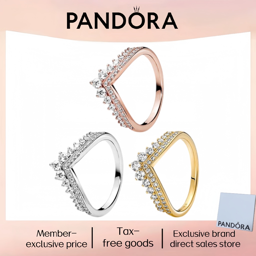 Thời trang mới nhất bán chạy bạc nguyên chất Pandor trang sức đẹp 100% PANDORA Nhẫn bạc S925 chính h