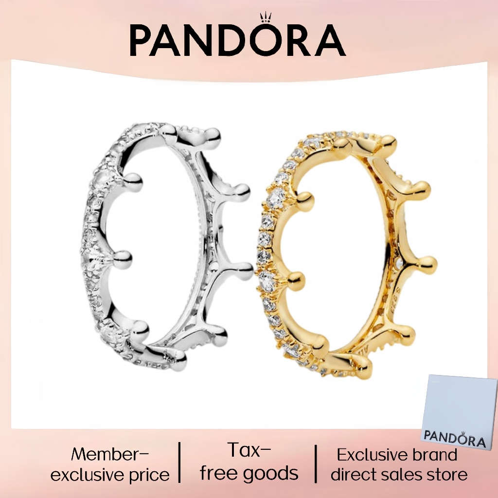 Thời trang mới nhất bán chạy Bạc nguyên chất Pandor Trang sức đẹp 100% PANDORA Nhẫn bạc S925 chính h