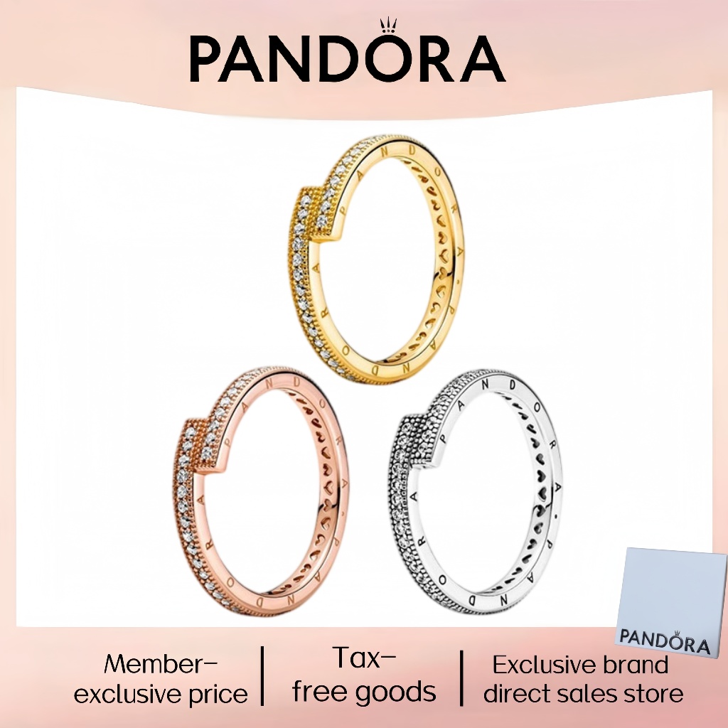 Thời trang mới nhất bán chạy Bạc nguyên chất Pandor Trang sức đẹp 100% PANDORA Nhẫn bạc S925 chính h