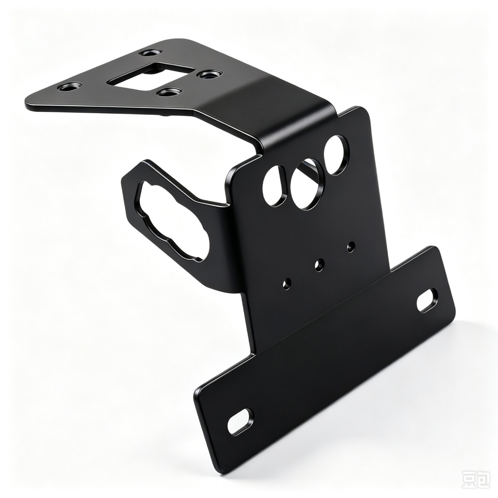 Phụ kiện sửa đổi xe máy Giá đỡ biển số Fender Bộ loại bỏ biển số màu đen Tương thích với Kawasaki Ni