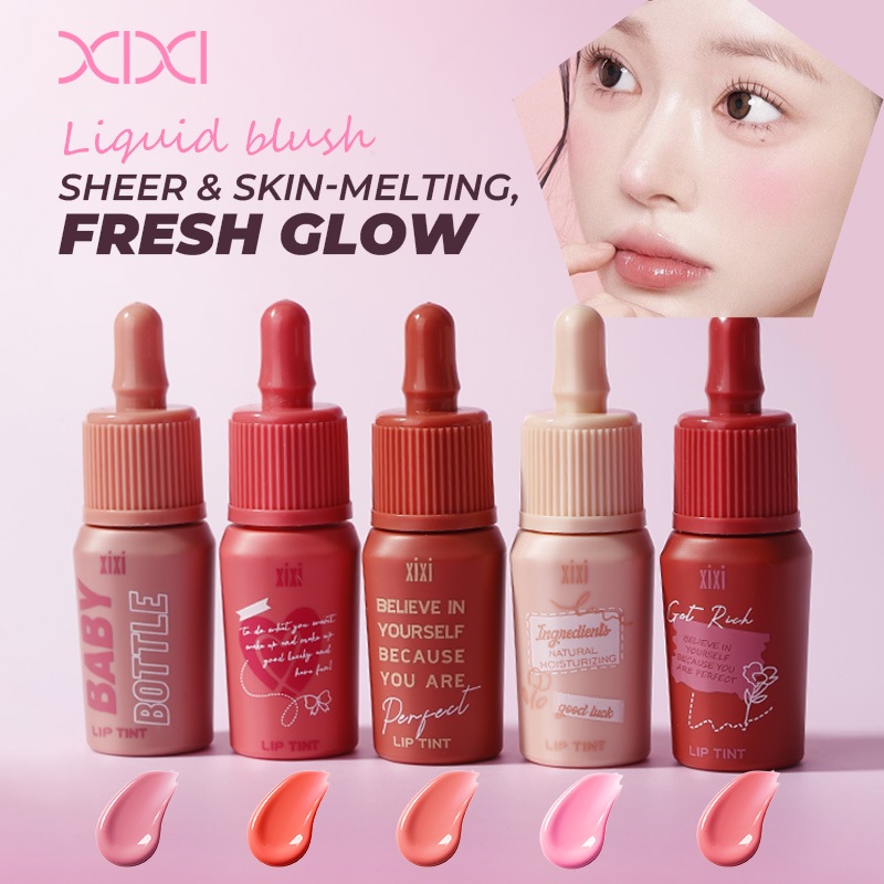 XIXI Má Hồng Dạng Lỏng Tự Nhiên, Kem Má Hồng Mềm Mịn Dễ Tán, Màu Sắc Tươi Tắn Lâu Trôi D514