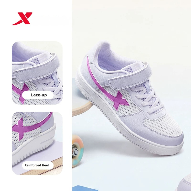 Giày trẻ em XTEP Đệm Giày thể thao Velcro thoáng khí