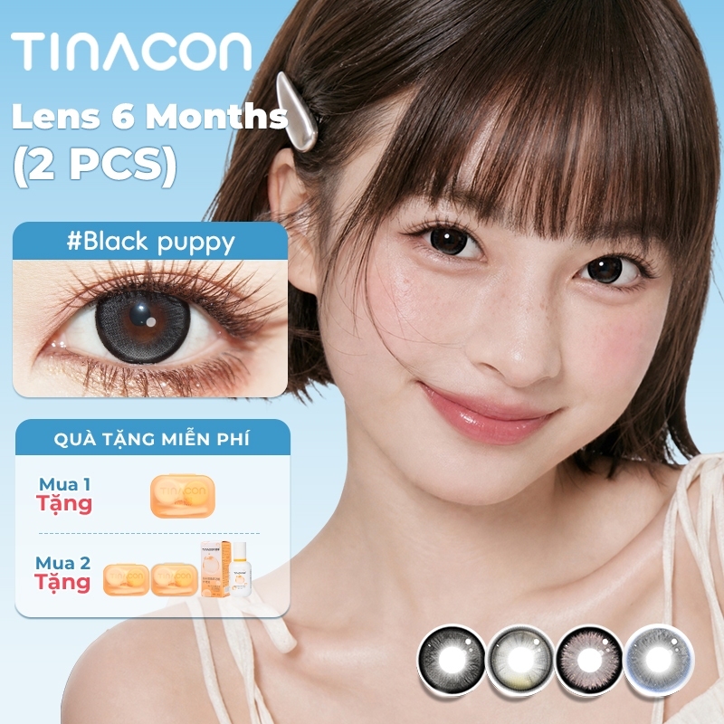 kính áp tròng TINACON 1 cặp hiệu ứng mắt to thoải mái 6 tháng sử dụng độ cận(0.0 ~ -8.0) DIA14.2-14.