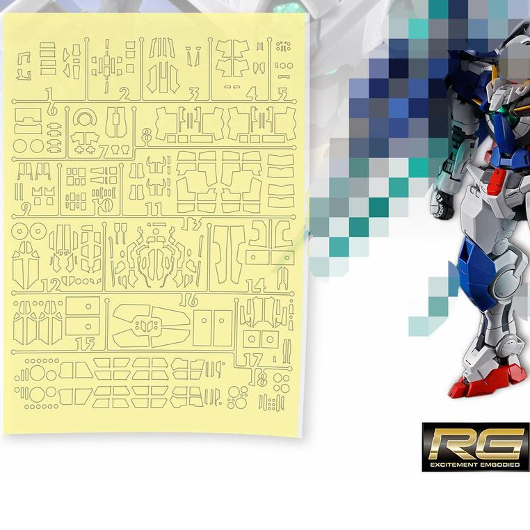 Băng che mặt NEWC cho RG EXIA R4 REPAIR IV (Không bao gồm bộ dụng cụ mô hình)