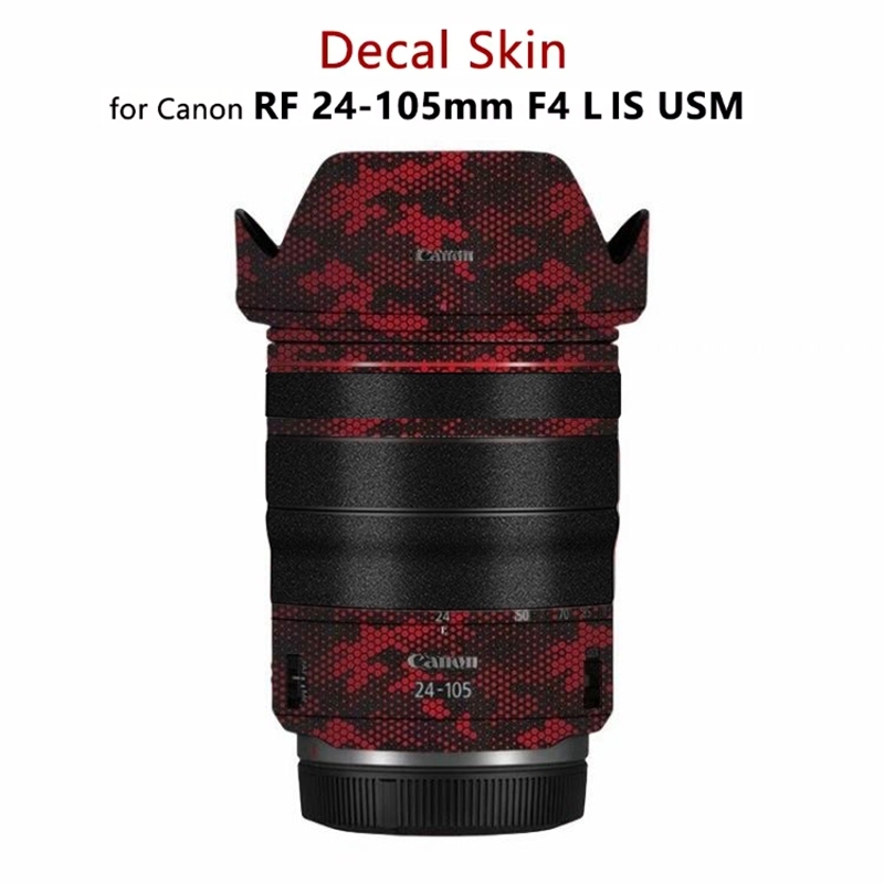 Miếng Dán Ống Kính Cho Canon RF 24-105mm F4 L IS USM Decal Da Vinyl Bọc Phim Bảo Vệ Áo 24-105 F4L RF