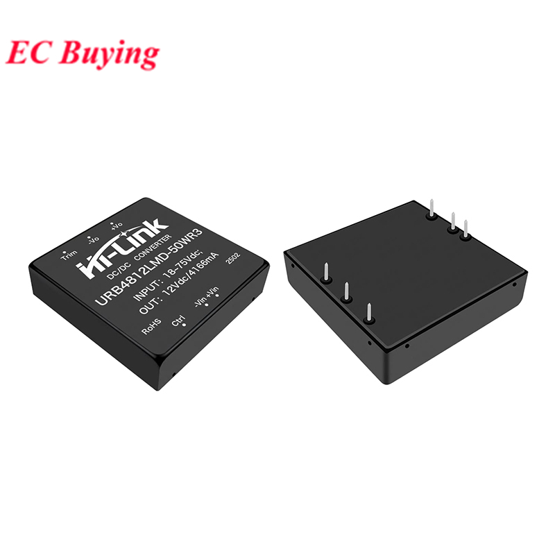 Mô-đun nguồn DC URB4812LMD-50WR3 50W 48V sang 12V Bộ chuyển đổi cách ly 18-75V Đầu vào 4166mA Khởi đ