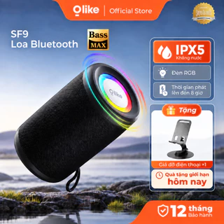 Loa Bluetooth Olike SF9 Mini Loa Không Dây Bass Mạnh Chống Nước IPX5 Đèn LED RGB Bluetooth 6.0 Pin 8 Giờ Hỗ Trợ TWS