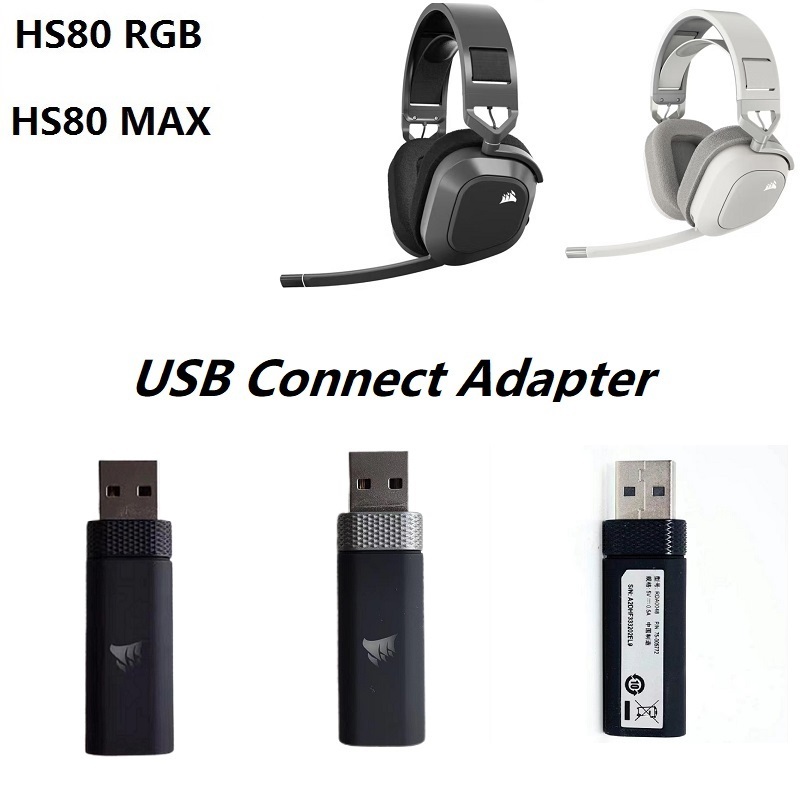 Bộ Chuyển Đổi USB Chính Hãng Cho Corsair HS80 RGB / HS80 MAX Tai Nghe Thay Thế HS80MAX Kết Nối Chó T