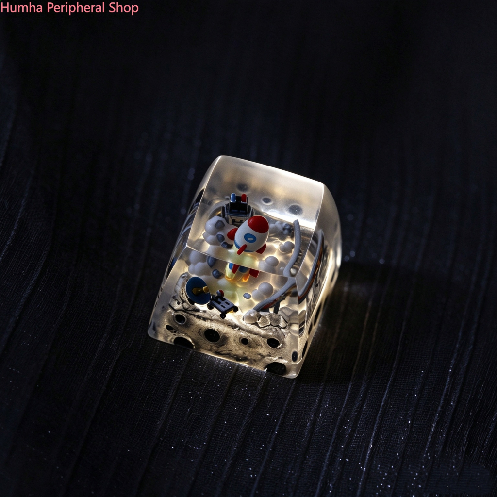Humha thủ công keycap Fly to Space keycap SA profile Làm bằng tay bằng nhựa keycap cá nhân keycap tù