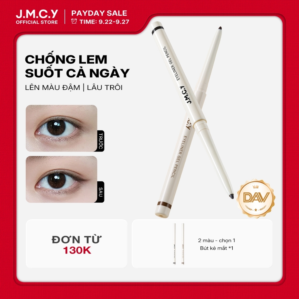 JMCY Bút kẻ mắt Gel màu Chống thấm nước & chống nhòe Ứng dụng mịn màng Đầu chính xác cho mắt được xác định quyến rũ lâu trôi với mài mòn cả ngày
