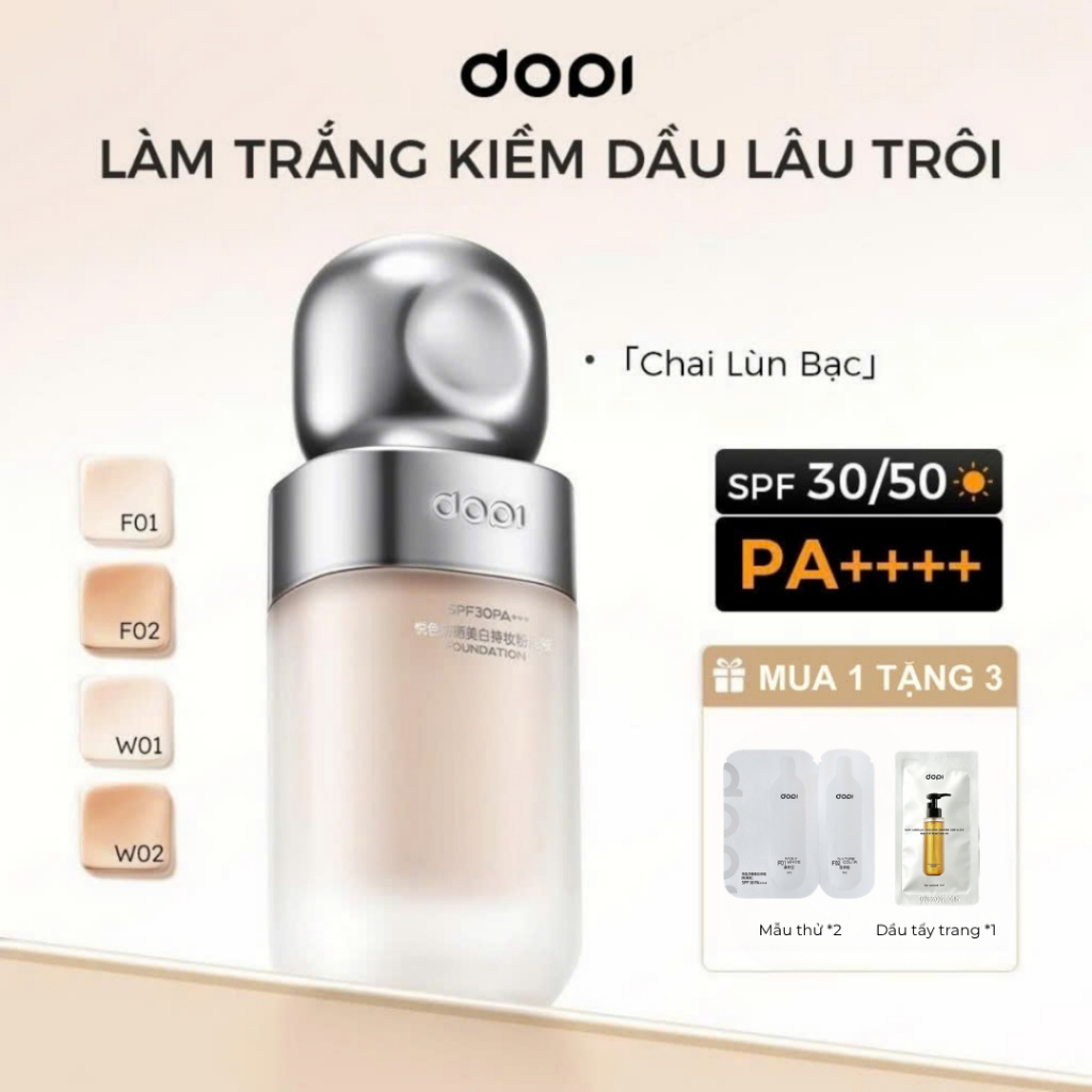 DOPI Kem Nền Chống Nắng Làm Trắng Da 35ml SPF30 PA+++ Chống Nước Và Mồ Hôi, Hiệu ứng Trang Diểm Lâu 