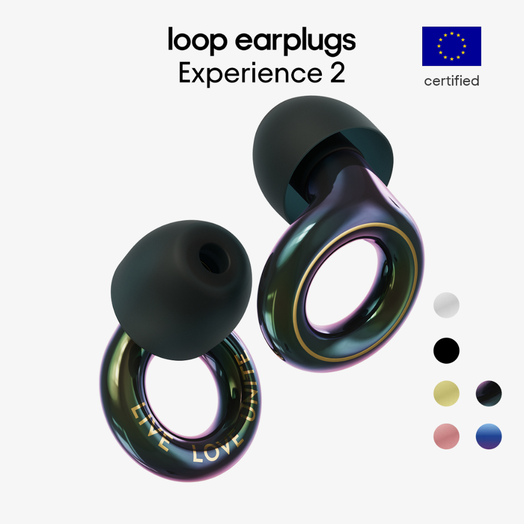 Loop Experience 2 Nút tai – Nút tai nghe buổi hòa nhạc Bảo vệ thính giác được chứng nhận thời trang dành cho buổi hòa nhạc & lễ hội, sự kiện trực tiếp, nhạc sĩ, thể thao, DJ và cuộc sống về đêm – Nút tai giảm tiếng ồn 17dB (Độ trung thực cao)