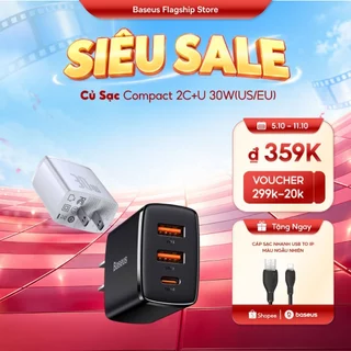 Baseus Bộ Sạc Nhanh 30w pd Cổng usb type c