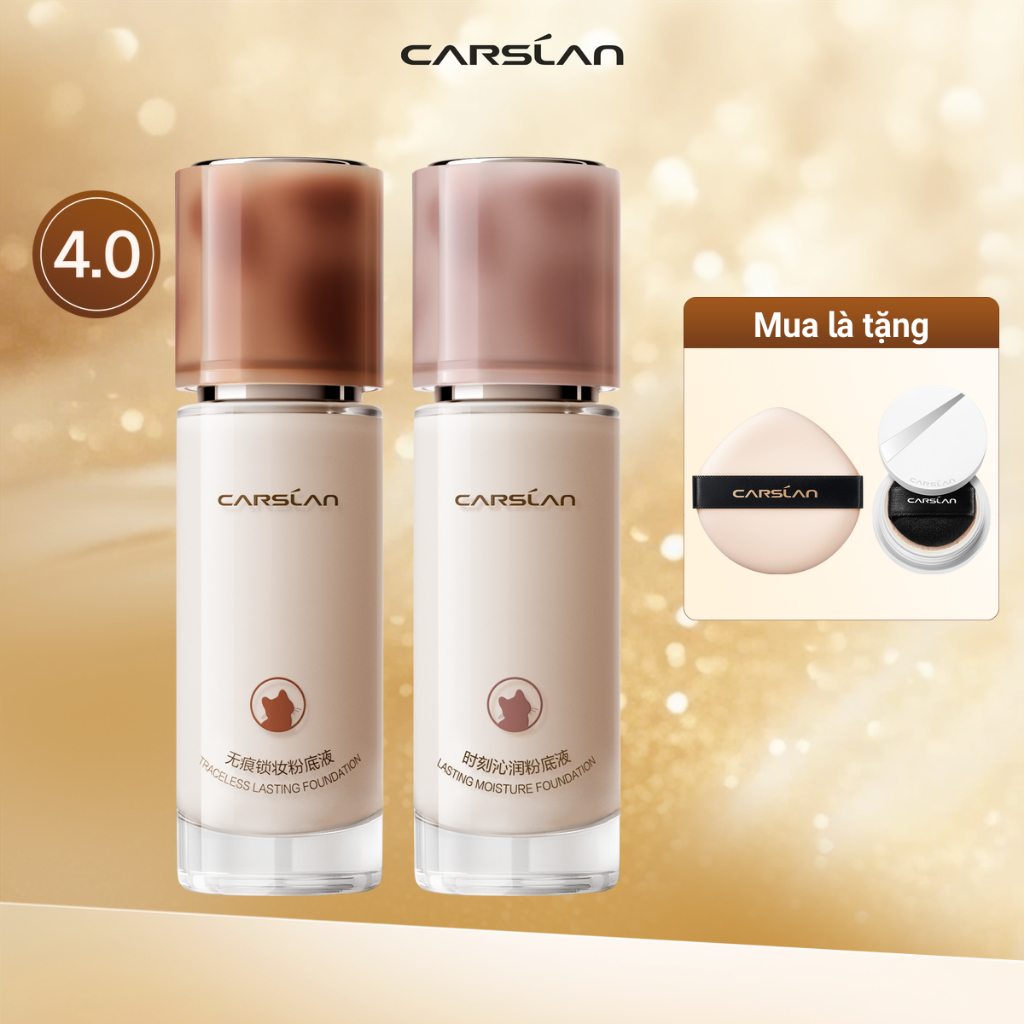 Kem nền CARSLAN dạng lỏng kiềm dầu lâu trôi chống thấm nước suốt 24h 30g