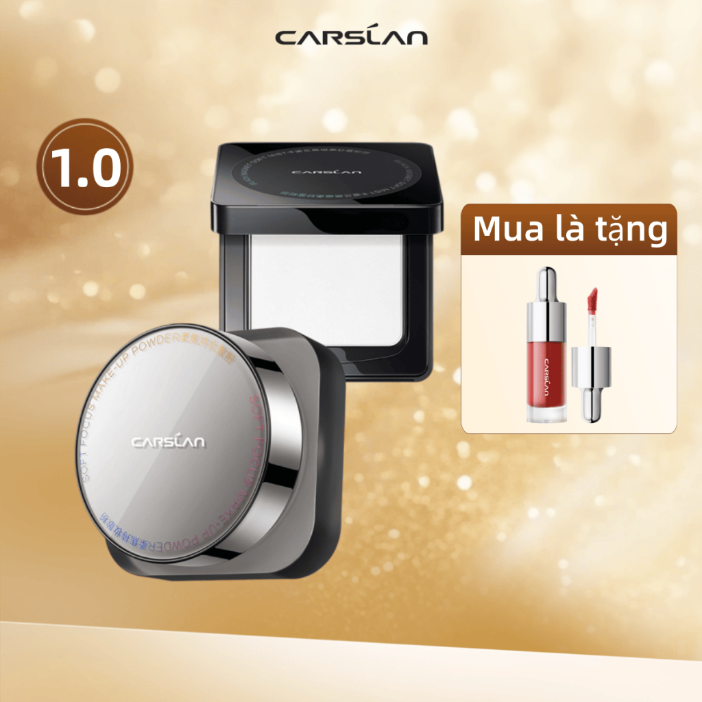 Phấn phủ Black Magnet CARSLAN 1.0 kiềm dầu không màu 3 màu tùy chọn 8g