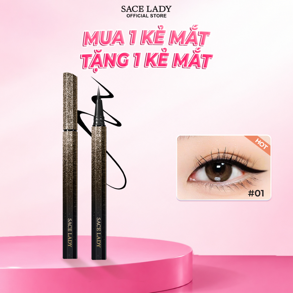 Bút Kẻ Mắt SACE LADY Dạng Lỏng Lâu Trôi Không Thấm Nước Nhanh khô Trang Diểm…