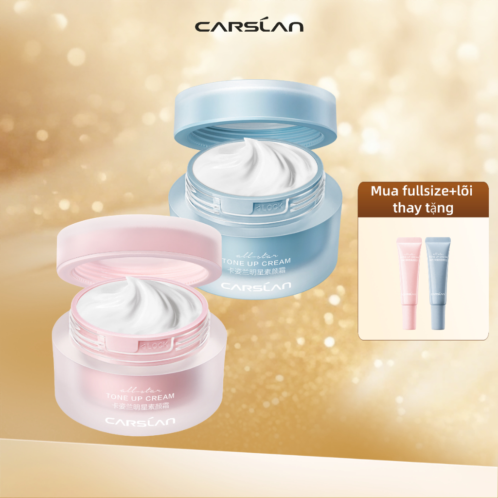 Kem nâng tông da Carslan kem lười trang điểm Kem lót che khuyết điểm hiệu quả Makeup nâng tông 50g