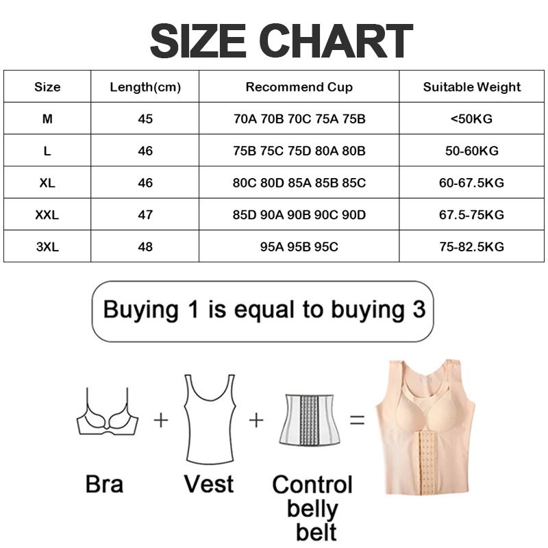 Popkozzi Áo Lót Nâng Ngực Định Hình 3 Trong 1