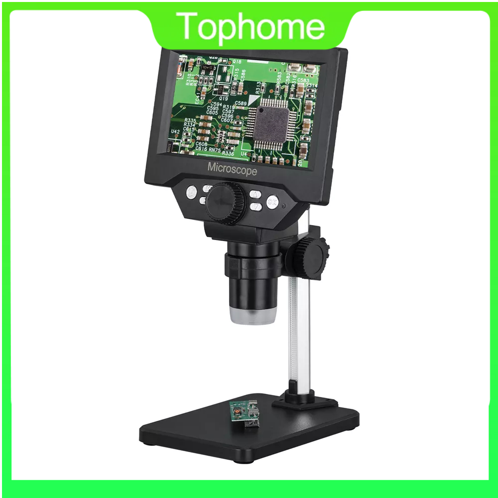 Kính hiển vi điện tử HABOTEST màn hình LCD 5.5inch 10 megapixel độ phóng đại 1000X 8 hạt LED chuyên dụng