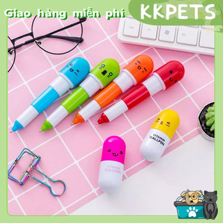 Bút viết hình viên thuốc mini dễ thương kkpets