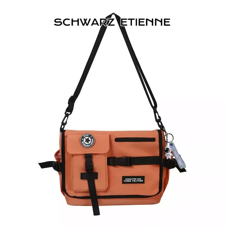 SCHWARZ ETIENNE Túi đeo chéo vai chất liệu nylon sức chứa lớn thời trang Hàn Quốc cho học sinh