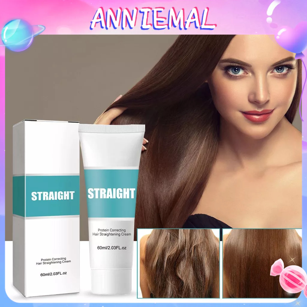 ANNIEMAL Kem Duỗi Tóc Protein Sửa Làm Mượt Chữa Hư Tổn Thẳng 60Ml