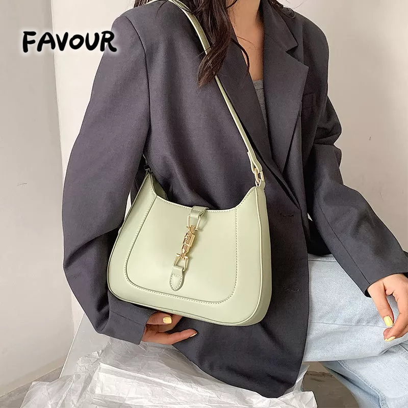 Túi Đeo Vai / Kẹp Nách Chất Liệu Da PU Thời Trang Dễ Phối Đồ