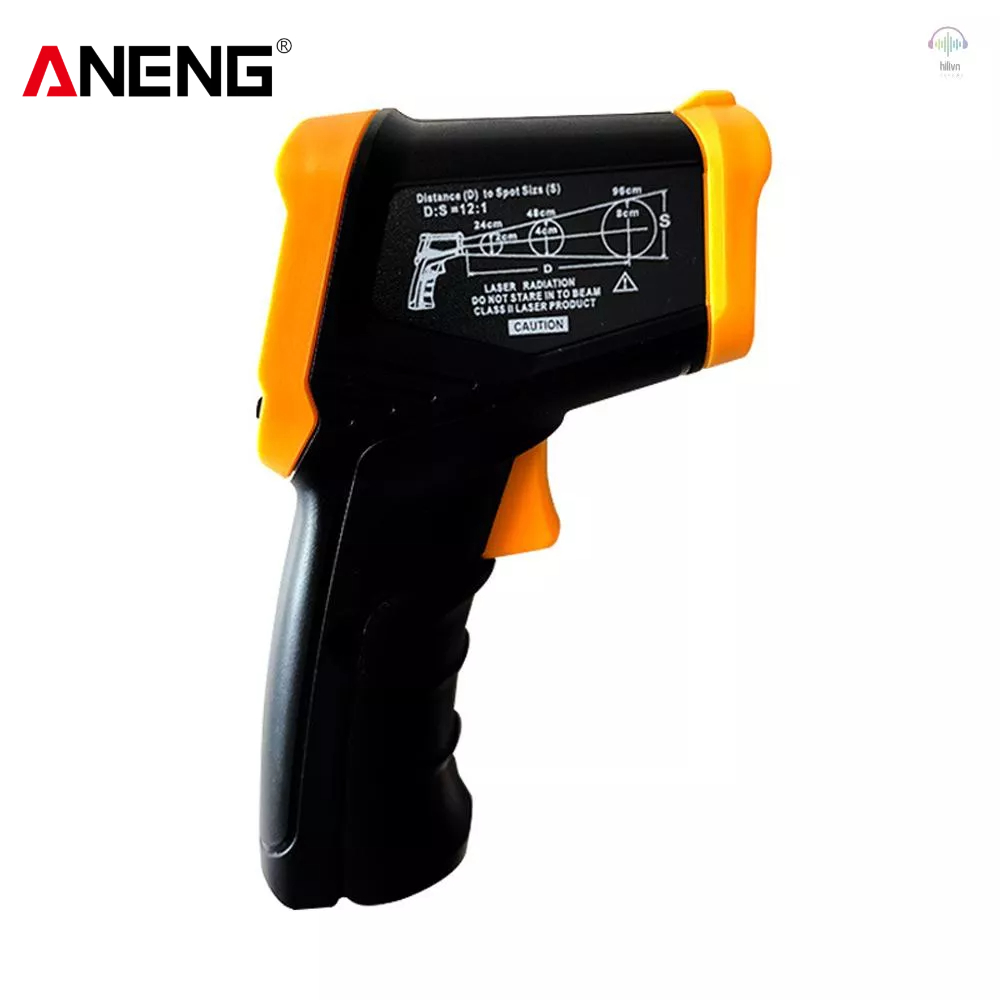 ANENG Bộ Dụng Cụ Làm Móng An Toàn 500 500 Cái°C~500°C Đồng Hồ Đo Nhiệt Độ Hồng Ngoại Cầm Tay Màn Hình LCD °C/°F Thiết Bị Đo Nhiệt Độ Lò Nướng Tại Nhà Tiện Dụng