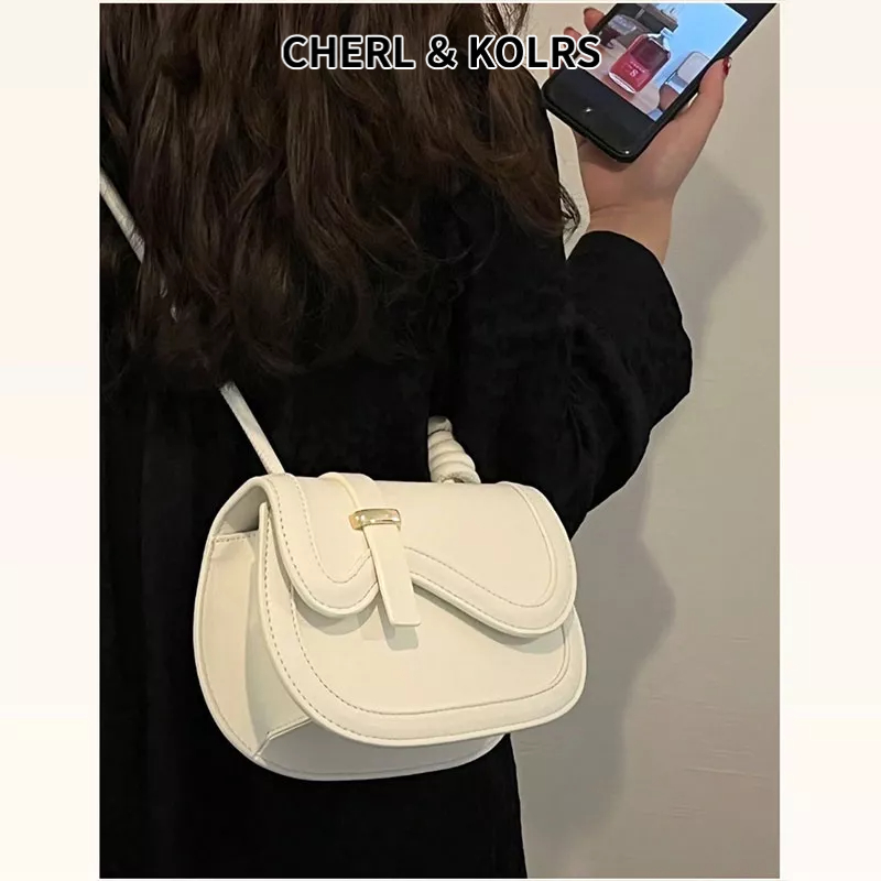 Túi xách CHERLKOLRS màu trơn đơn giản thời trang công sở