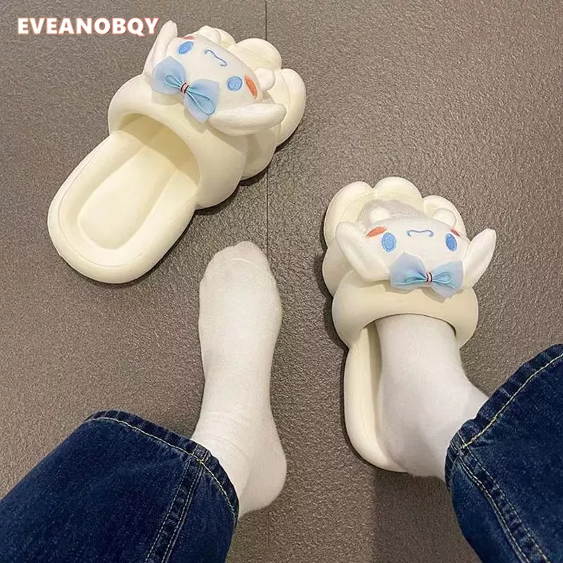 【Kiểm định chất lượng】Dép Xỏ Ngón Đế Dày Thoải Mái Họa Tiết Hoạt Hình Dễ Thương Thời Trang Mùa Xuân 2023 Cho Nữ