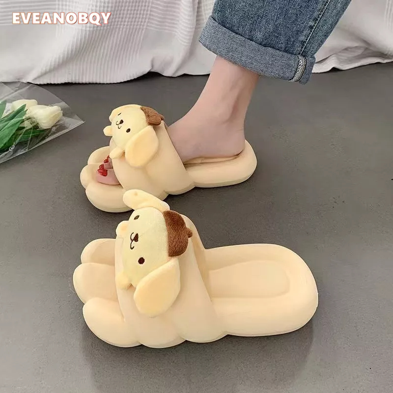 【Kiểm định chất lượng】Dép Xỏ Ngón Đế Dày Thoải Mái Họa Tiết Hoạt Hình Dễ Thương Thời Trang Mùa Xuân 2023 Cho Nữ