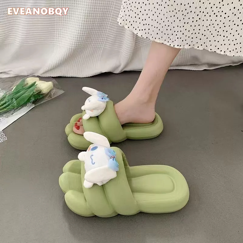 【Kiểm định chất lượng】Dép Xỏ Ngón Đế Dày Thoải Mái Họa Tiết Hoạt Hình Dễ Thương Thời Trang Mùa Xuân 2023 Cho Nữ