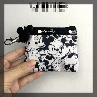 Túi lưu trữ 【lesprortsac snoopy mickey zero ví đựng thẻ đựng chìa khóa】