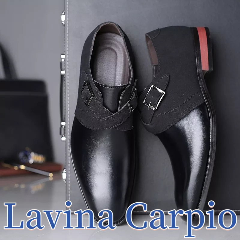 Giày Da Lavina Carpio Cỡ Lớn Phối Màu Độc Đáo Thời Trang Cho Nam