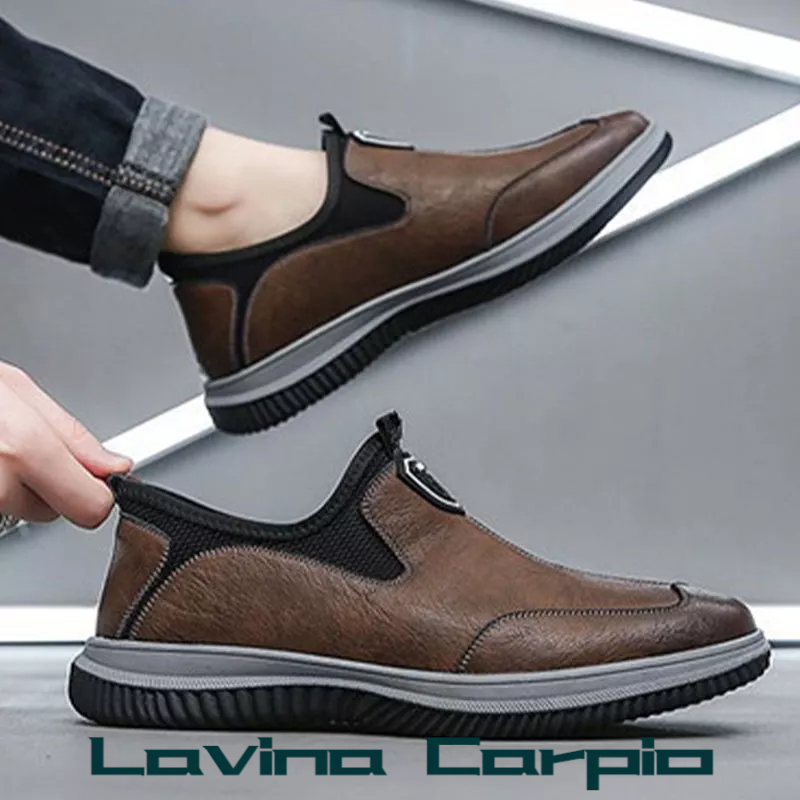 Giày Lười Da Thoáng Khí Thời Trang Cho Nam