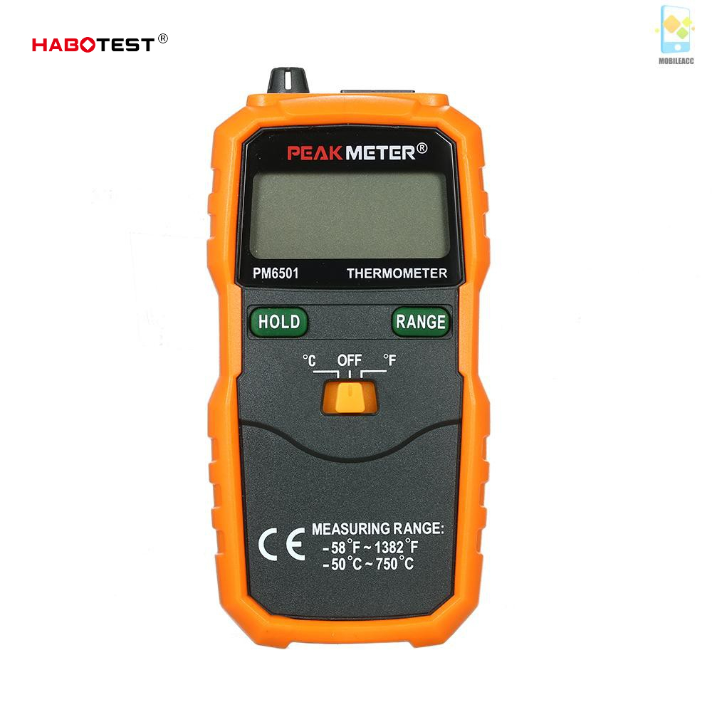 Nhiệt Kế Kỹ Thuật Số PEAKMETER PM6501 Màn Hình LCD Không Dây