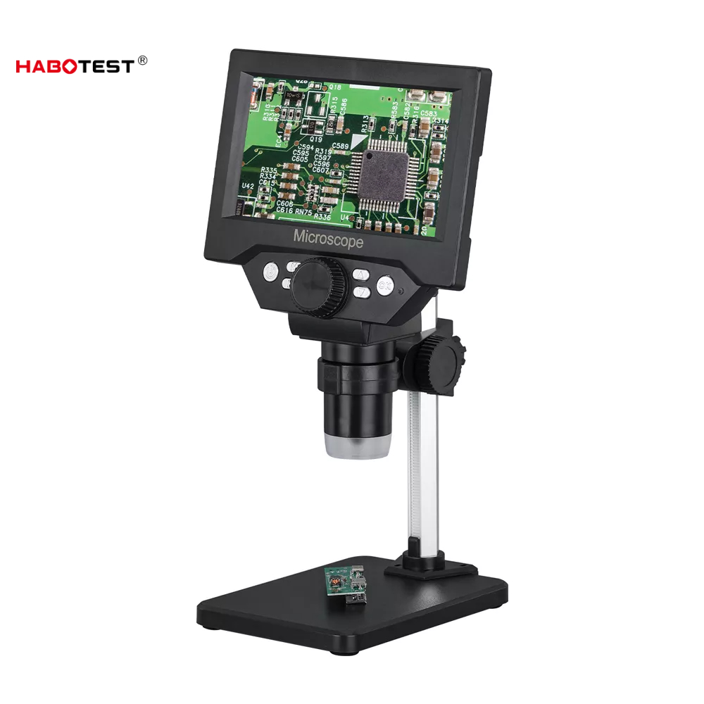 Kính hiển vi điện tử HABOTEST màn hình LCD 5.5inch 10 megapixel độ phóng đại 1000X 8 hạt LED chuyên dụng