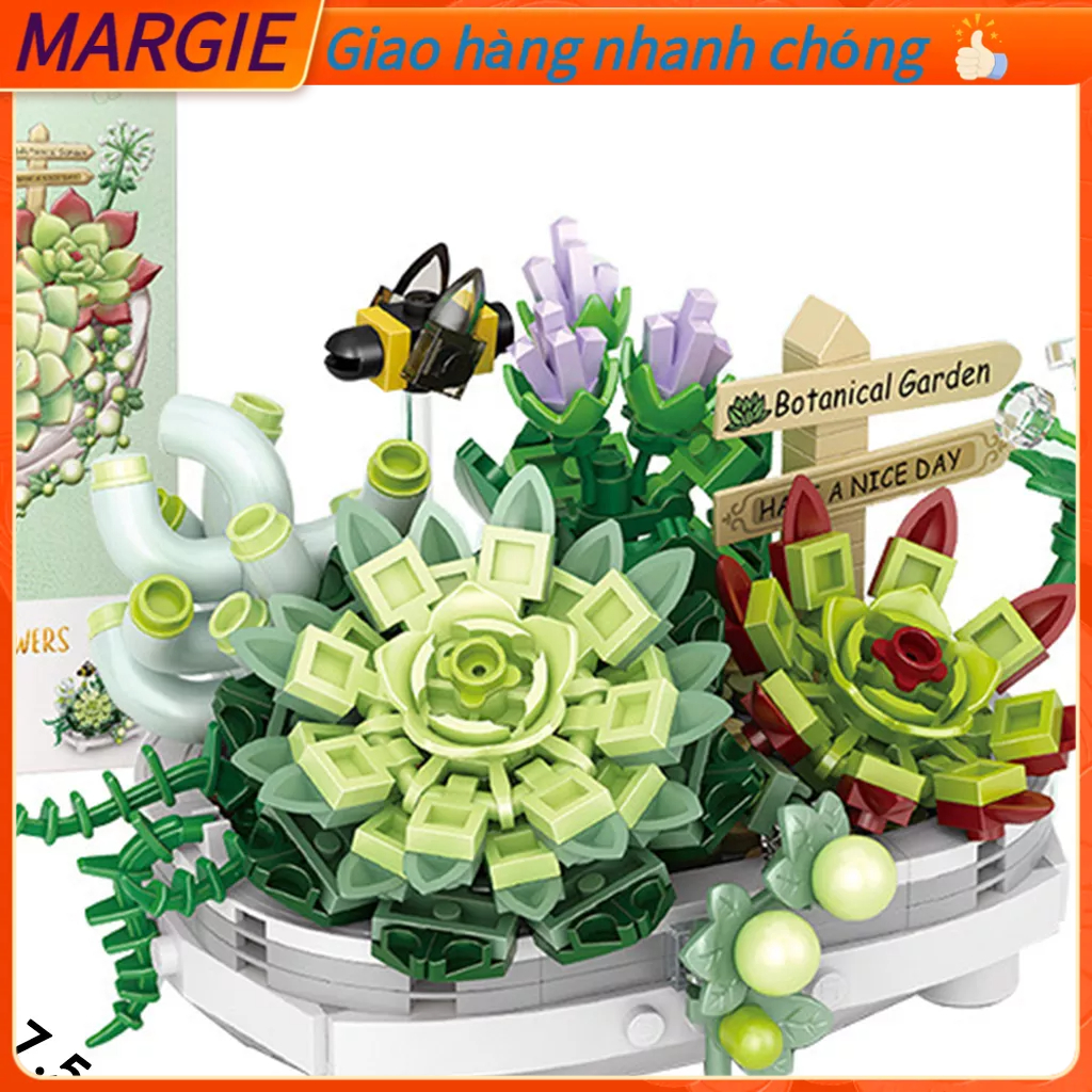 Mô hình lắp ráp động vật hoạt hình đáng yêu cho bé, Đồ Chơi Lắp Ráp Ráp Cây Hoa Anh Đào Nở Nhỏ Dễ Thương Cho Bé Trai Và Gái MARGIE A.